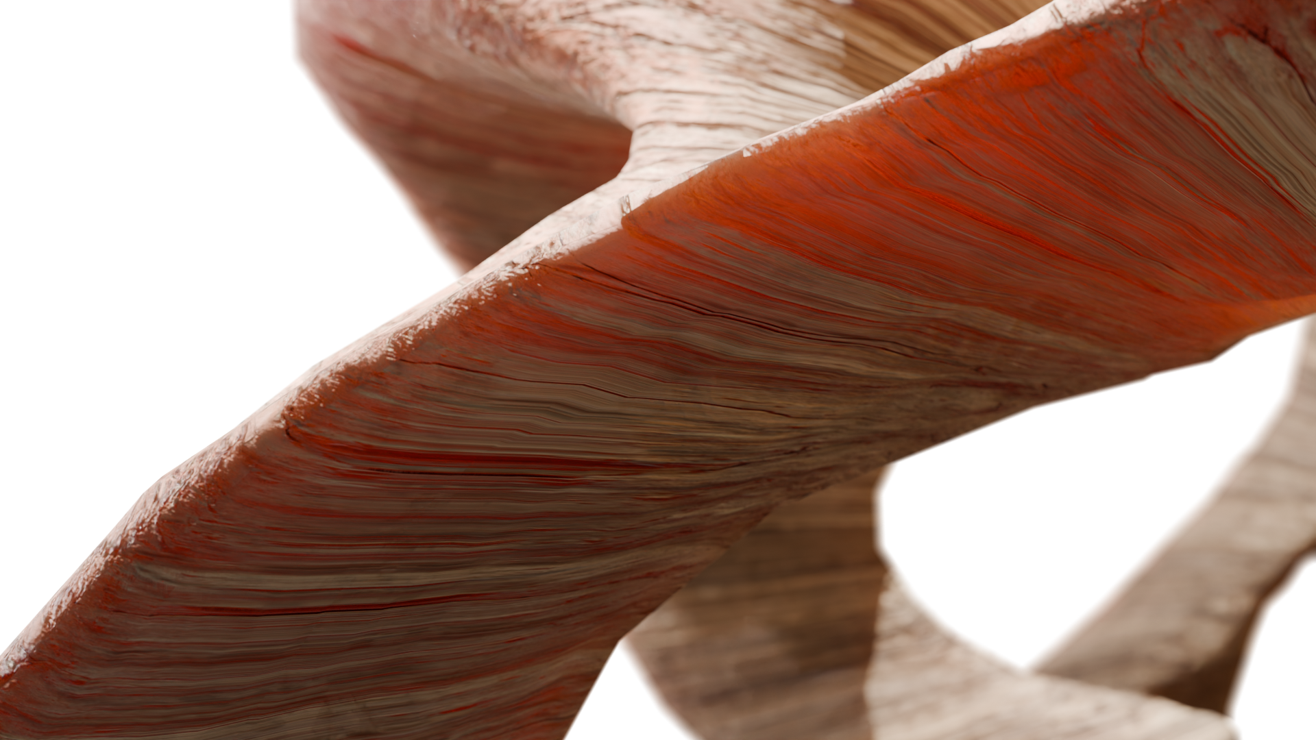 Detal pomarańczowego modelu 3D