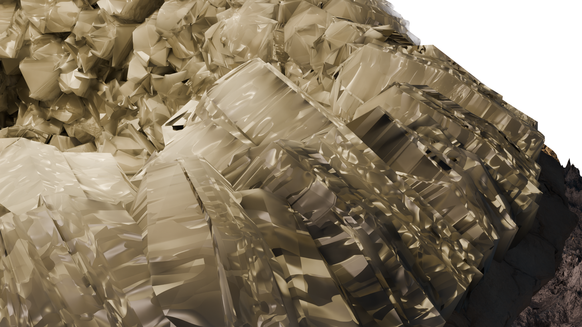 Kamienista powierzchnia modelu 3D